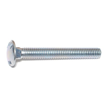 Midwest Fastener 3/8"-16 x 3" Zinc Plated Grade 2 / A307 Steel Coarse Thread Carriage Bolts 50PK 01101